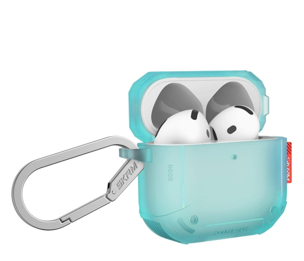 Skinarma Etui Mecha CE do AirPods 4 turkusowy - 1349118 - zdjęcie 2
